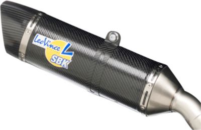 LEO VINCE SBK FACTORY EVO2 FULL SYSTEM - CARBON FIBER WITH SLASH CUT CARBON FIBER END CAP - 