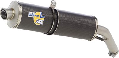 LEO VINCE SBK OVAL EVO2 HIGH MOUNT SLIP-ON - CARBON FIBER - 