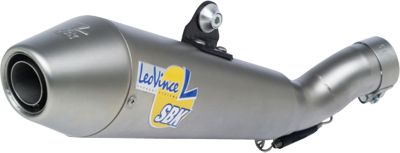 LEO VINCE SBK GP STYLE EVO2 SLIP-ON - STAINLESS STEEL