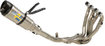 LEO VINCE SBK FACTORY R CORSA FULL SYSTEM - TITANIUM WITH CARBON FIBER END CAP - 