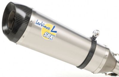 LEO VINCE SBK FACTORY R EVO2 SLIP-ON - TITANIUM SINGLE CANISTER WITH CARBON FIBER END CAP - Liquid Image 1200mah Rechargeable Battery