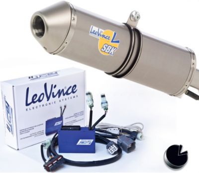 LEO VINCE SBK OVAL EVO2 SLIP-ON TRACK PACK -  Motorcycle Slip On Exhaust Systems 