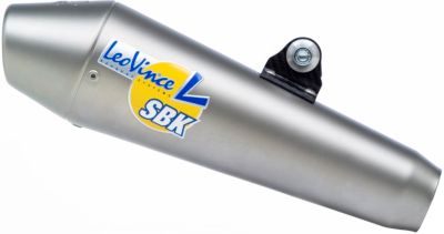 LEO VINCE GP STYLE UNIVERSAL CAN WITH CARBON FIBER BRACKET - 54MM - 