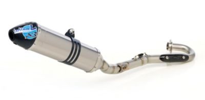 LEO VINCE X3 ENDURO FULL SYSTEM - STAINLESS STEEL/TITANIUM WITH CARBON FIBER END CAP - Dirt Bike Exhaust Systems & Accessories