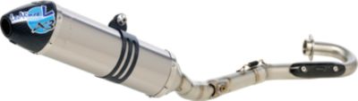 LEO VINCE X3 MOTOCROSS FULL SYSTEM - STAINLESS STEEL/TITANIUM WITH CARBON FIBER END CAP - Dirt Bike Exhaust Systems & Accessories
