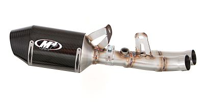 M4 STREET SLAYER SLIP-ON EXHAUST - CARBON WITH MUFFLER BOX ELIMINATOR