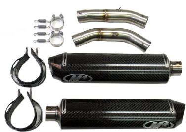 M4 UNDERTAIL SLIP-ON EXHAUST - CARBON WITH TITANIUM MID PIPE - Pro Design Pro Flow K&N Filter Replacement