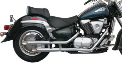 MAC PERFORMANCE SLASH-CUT STAGGERED 2-INTO-2 EXHAUST SYSTEM -  Metric Cruiser Full Exhaust Systems  