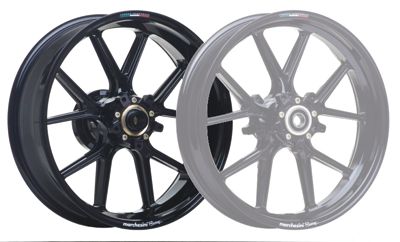 MARCHESINI MAGNESIUM M10R CORSE SBK REAR WHEEL - GLOSS BLACK - Motorcycle Wheels