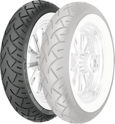 METZELER ME880 FRONT TIRE - 150/80H16 71H WIDE WHITE SIDEWALL - Dwt-fusion-rear-wheel-9x8-machined