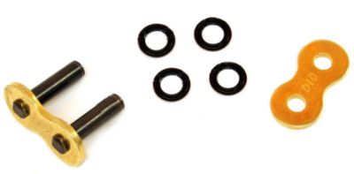 DID 520 VX2 X-RING MASTER LINK - RIVET STYLE GOLD -  ATV Drive 