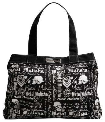 2009 METAL MULISHA SCRIBBLE TOTE BLACK
