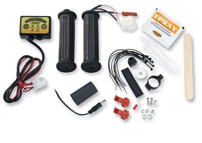 MOOSE WINTER BASIC HEATED GRIPS - THUMB THROTTLE - ATV Grips