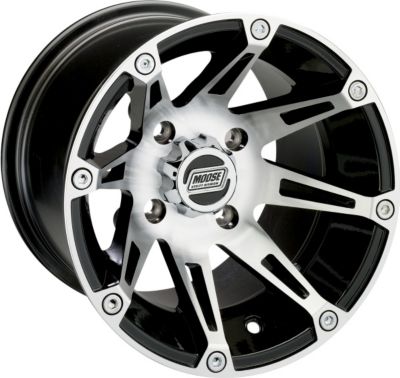 MOOSE 387X REAR WHEEL - 14X8 2B+6N MACHINED - Utility ATV Rims & Wheels