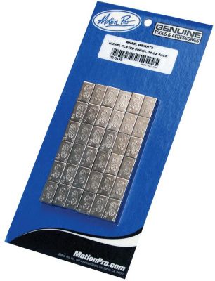 MOTION PRO NICKEL PLATED WHEEL WEIGHTS - 18OZ - 