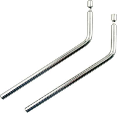 MEMPHIS SHADES CUSTOM 2 EXTENDED GROOVED RODS - Cruiser Wind Shield Hardware