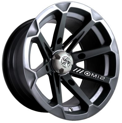 MOTOSPORT ALLOYS DIESEL FRONT WHEEL - 14X7 BLACK