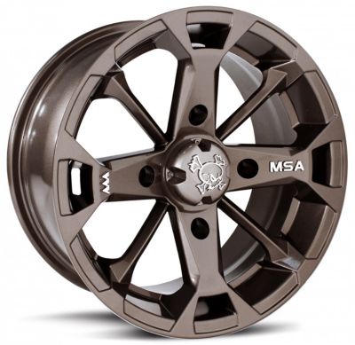 MOTOSPORT ALLOYS ELIXIR FRONT/REAR WHEEL - 12X7 BRONZE - Moto Gate Mini - Black