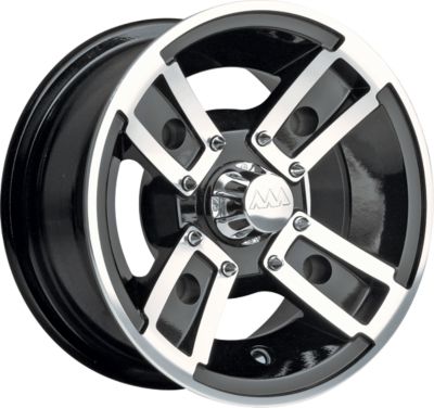 MOTOSPORT ALLOYS REDLINE FRONT WHEEL - 10X5 BLACK MACHINED