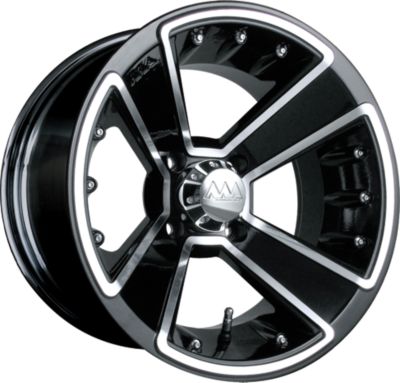 MOTOSPORT ALLOYS TORK REAR WHEEL - 14X7 BLACK SILVER - 2012 Fox Hc Jersey - Chapter