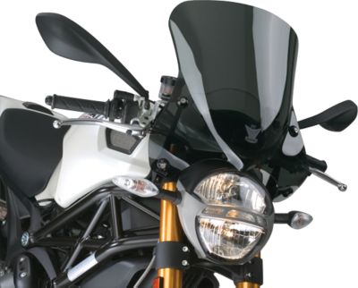 NATIONAL CYCLE FORK MOUNT VSTREAM WINDSCREEN - 15.25/DARK SMOKE - Motorcycle Wind Shields