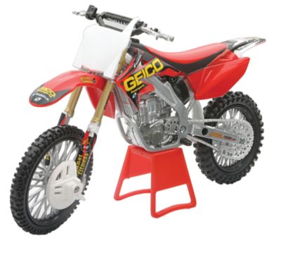 NEW RAY TOYS GEICO POWERSPORTS CRF250R DIE-CAST BIKE - 1:12 SCALE