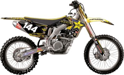 2011 N-STYLE ROCKSTAR SUZUKI TEAM KIT - Dirt Bike Graphic Kits With Seat Covers