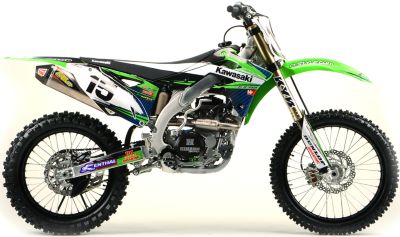2012 N-STYLE ACCELERATOR GRAPHICS KIT - KAWASAKI - Dirt Bike Graphic Kits With Seat Covers