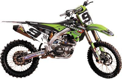 2012 N-STYLE HART & HUNTINGTON GRAPHICS KIT - KAWASAKI - Dirt Bike Graphic Kits With Seat Covers