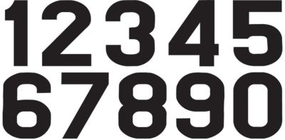 N-STYLE RACING NUMBERS 8 - ATV Graphics And Decals