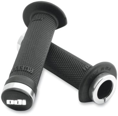 ODI RUFFIAN 130MM ATV LOCK-ON GRIPS - THUMB THROTTLE - BLACK - ATV Grips