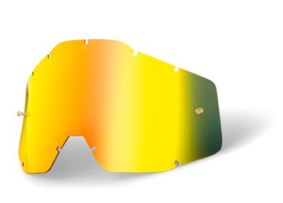 100% RACECRAFT / ACCURI ANTI-FOG REPLACEMENT LENS WITH POSTS - 