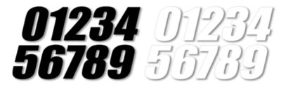 ONE INDUSTRIES SX NUMBERS - 4 - ATV Graphics And Decals