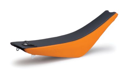 ONE INDUSTRIES TECHNO-GRIP SEAT COVER - BLACK/ORANGE - Dirt Bike Seats And Seat Covers