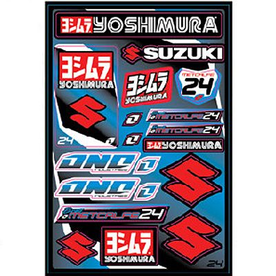 2012 ONE INDUSTRIES FACTORY DECAL SHEET - SUZUKI - ATV Graphics And Decals