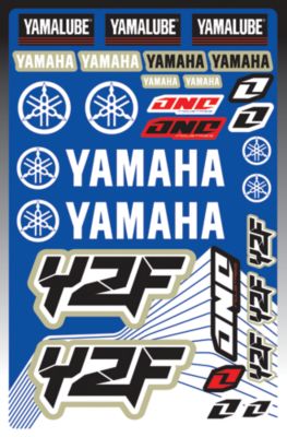 2012 ONE INDUSTRIES YAMAHA YZF DECAL SHEET - ATV Graphics And Decals