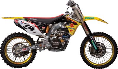 2012 ONE INDUSTRIES FACTORY GRAPHIC KIT - SUZUKI - Dirt Bike Graphic Kits With Seat Covers