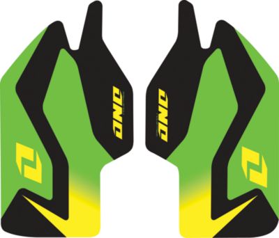 2012 ONE INDUSTRIES FORK GUARD DECALS - KAWASAKI - Dirt Bike Trim Decals