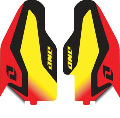 2012 ONE INDUSTRIES FORK GUARD DECALS - SUZUKI - Dirt Bike Trim Decals