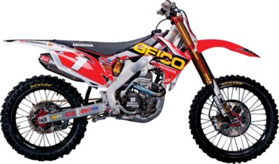 2012 ONE INDUSTRIES GEICO POWERSPORTS GRAPHIC KIT - HONDA - Dirt Bike Graphic Kits With Seat Covers