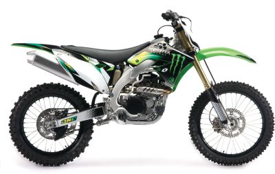 2012 ONE INDUSTRIES MONSTER ENERGY GRAPHIC KIT - KAWASAKI - Dirt Bike Graphic Kits With Seat Covers