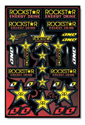 2009 ONE INDUSTRIES DECAL SHEET - ROCKSTAR
