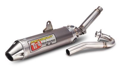 PRO CIRCUIT TI-4 GP COMPLETE EXHAUST - TITANIUM 98db - 4-Stroke Dirt Bike Exhaust Systems 