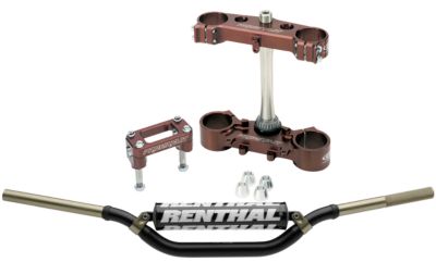 PRO CIRCUIT CLAMP SET 22MM OFFSET WITH RENTHAL TWINWALL HANDLEBAR COMBO -  Dirt Bike Bar And Clamp Combos 