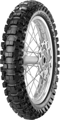 PIRELLI SCORPION MX MID HARD 554 REAR TIRE - 110/90-19 - Dirt Bike 110 90 19 Tires