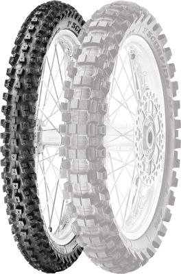 PIRELLI SCORPION MX HARD 486 FRONT TIRE - 80/100-21 - Dirt Bike 80 100 21 Tires