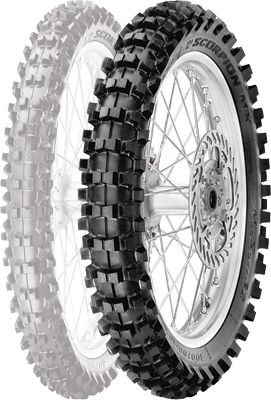 PIRELLI SCORPION MX MID SOFT 32 REAR TIRE - 90/100-16 - Dirt Bike 90 100 16 Tires