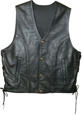 POWER TRIP POWERGLIDE LEATHER VEST -  Cruiser Riding Vests 