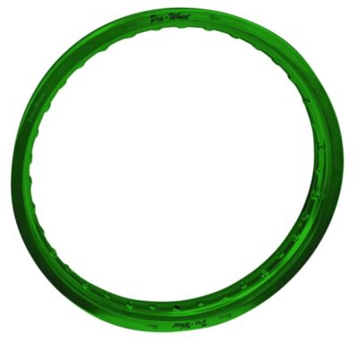 PRO WHEEL FRONT RIM - 14 GREEN - Dirt Bike Rims