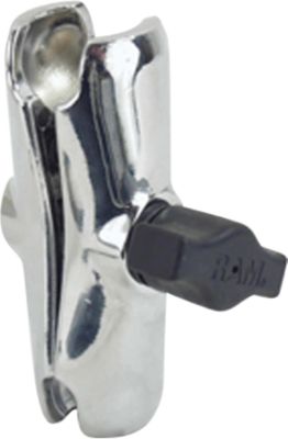 RAM MOUNTS CHROME DOUBLE SOCKET ARM FOR 1 BALL BASES - Motorcycle Accessory Mounts